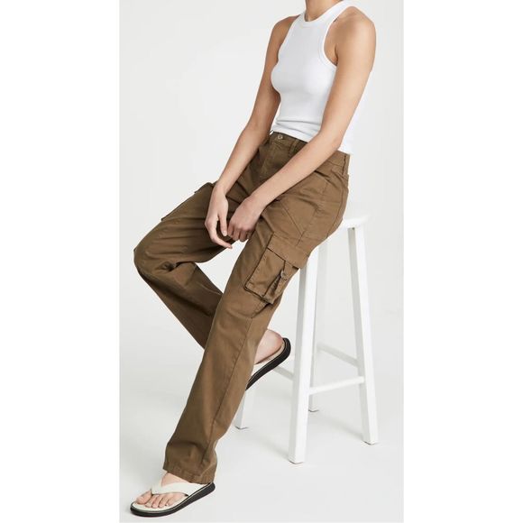 Good American Cargo Pants Sea Turtle Size 10/30
